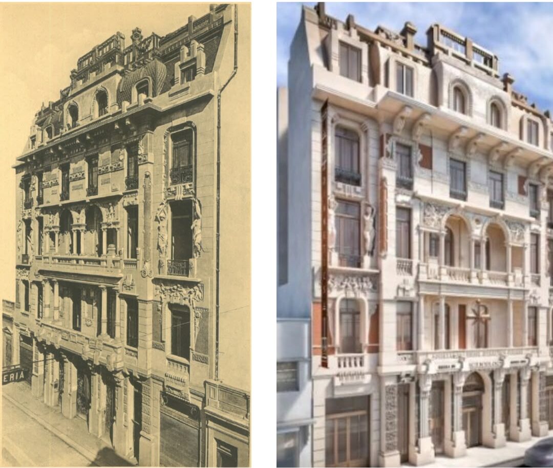 Buenos Aires recupera un valioso edificio de fachada Art Nouveau